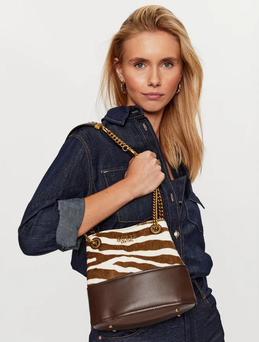 BOLSO GUESS ISELINE ZEBRA