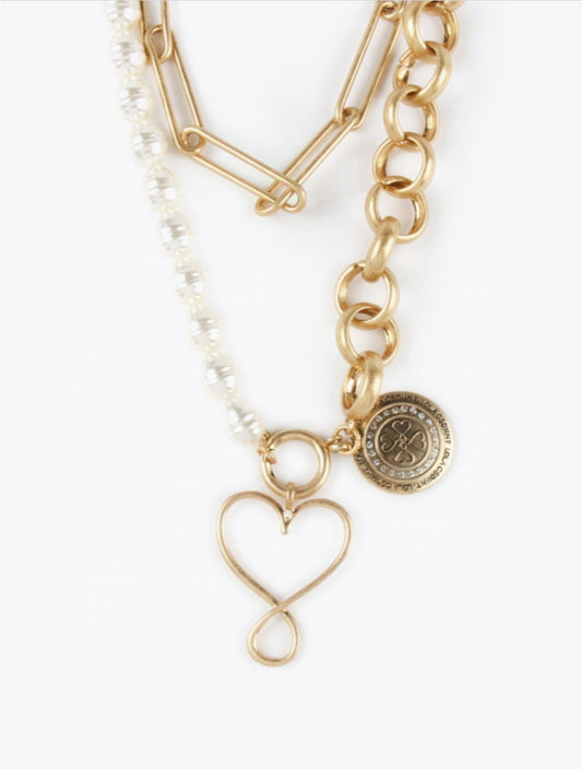 COLLAR CADENA PERLAS LC