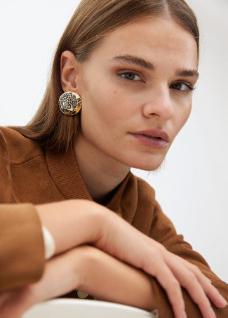 PENDIENTE BOTON TIGRE LC