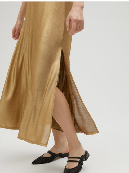VESTIDO DORADO LC